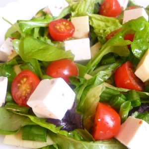 Photo How to cook salad with feta cheese