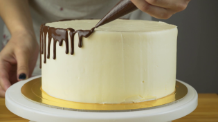 Как сделать подтеки на торте