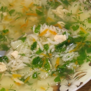 عکس چگونگی طبخ سوپ برنج