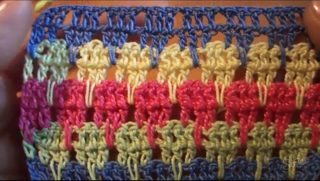 How to knit column crochet