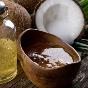 Stock Foto Kako primijeniti kokosovo ulje