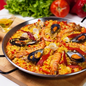 Paella s mořskými plody - recept