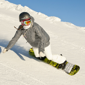 Photo how to learn to ride a snowboard