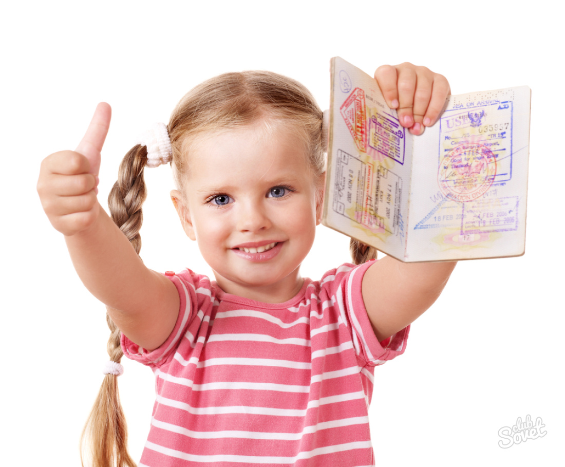 So betreten Sie ein Kind in einen Pass
