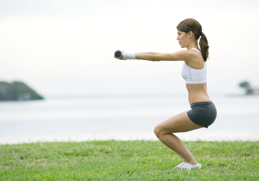 Squats การออกกำลังกายสำหรับก้นและ thighs1