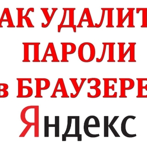 Foto Jak odstranit hesla v prohlížeči Yandex?