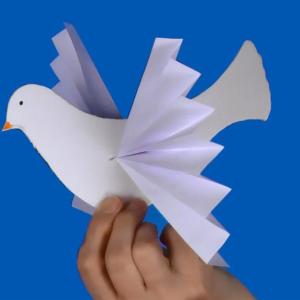 Фото как сделать голубя из бумаги?