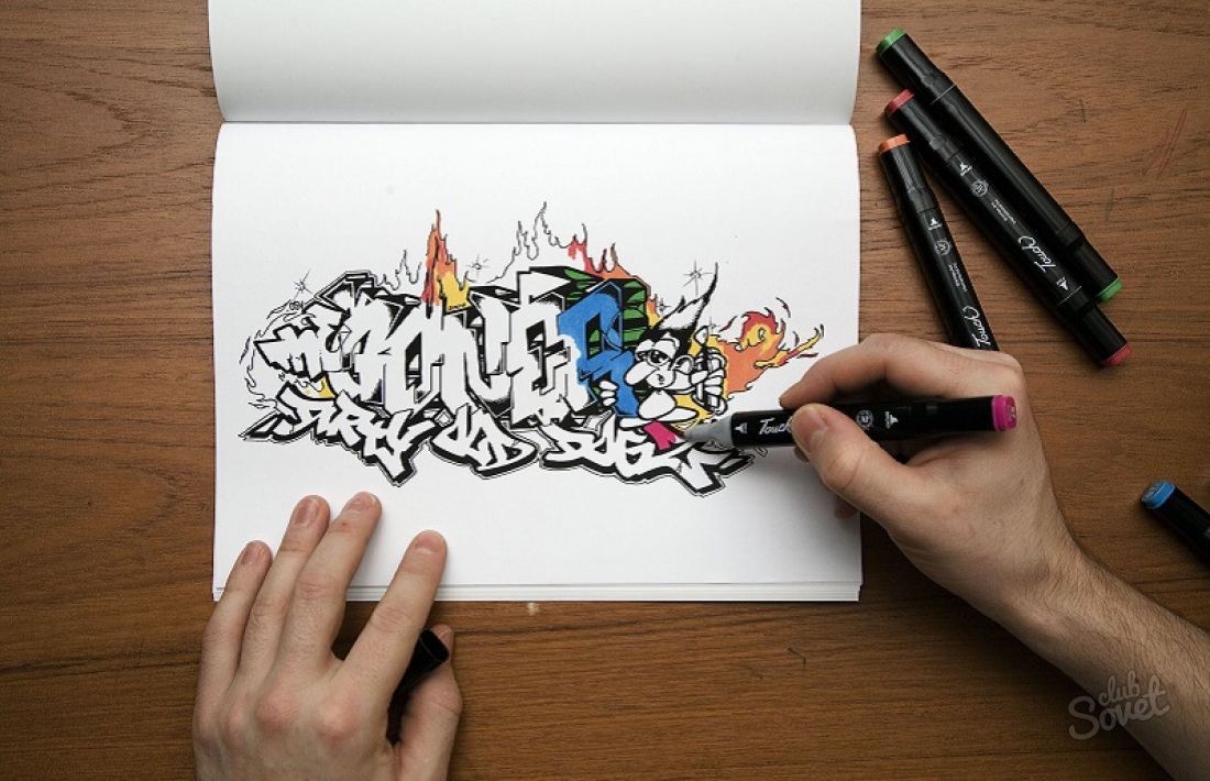 Jak kreslit graffiti tužku