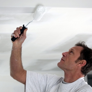 Stock Foto Hur man målar Drywall