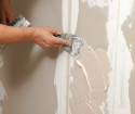 How to put plasterboard under painting