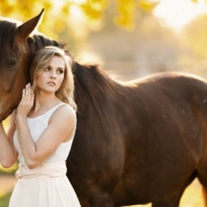 Снимка, каква мечта за коня на жената?
