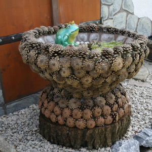 Foto Como fazer uma cesta de cones?
