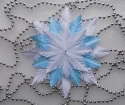 How to make a fluffy snowflake?