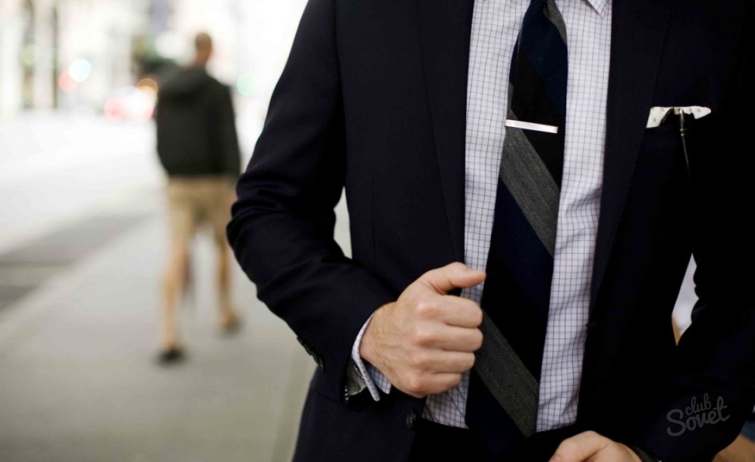 Булавка для галстука, как носить