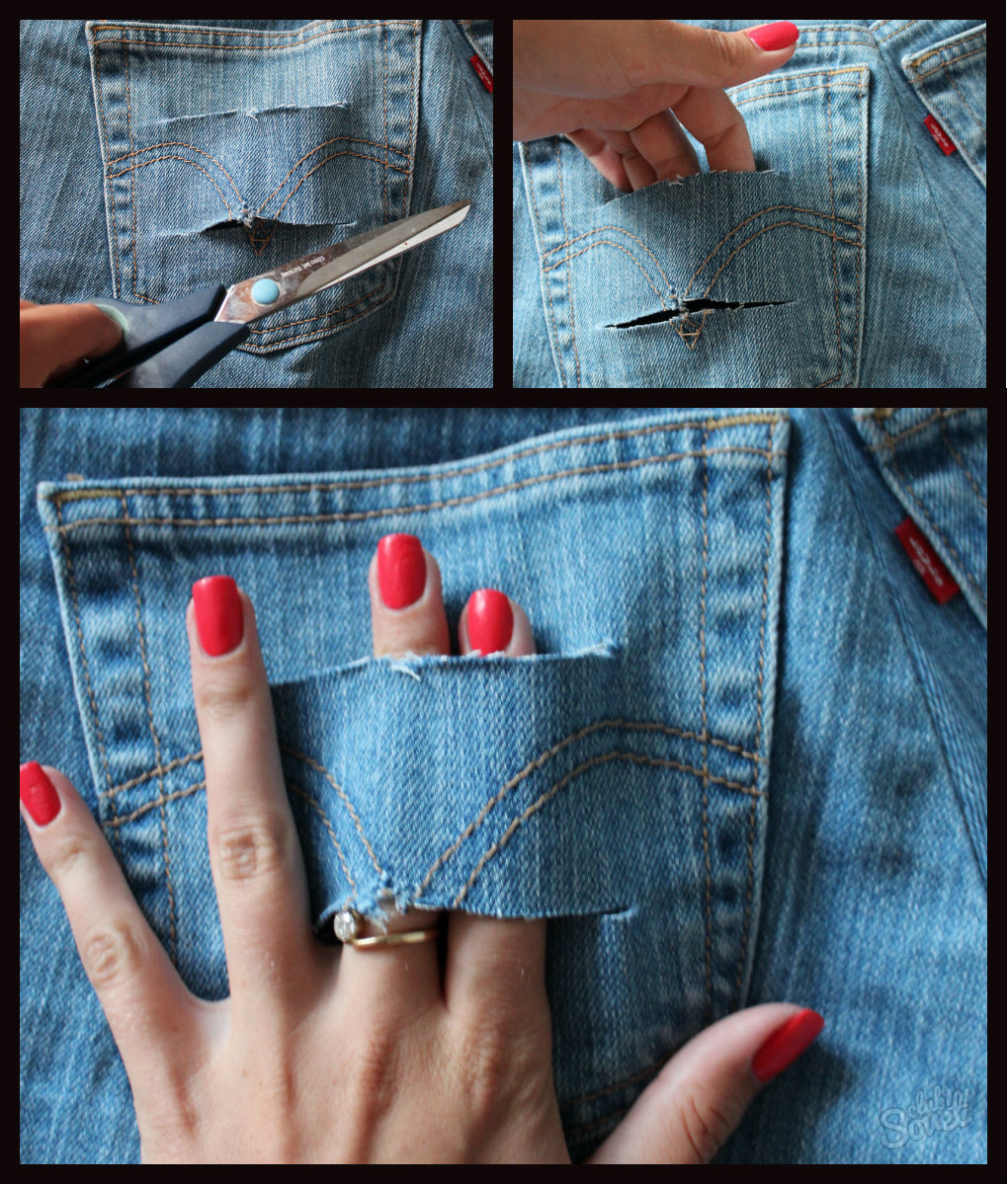 How to make ripped jeans yourself