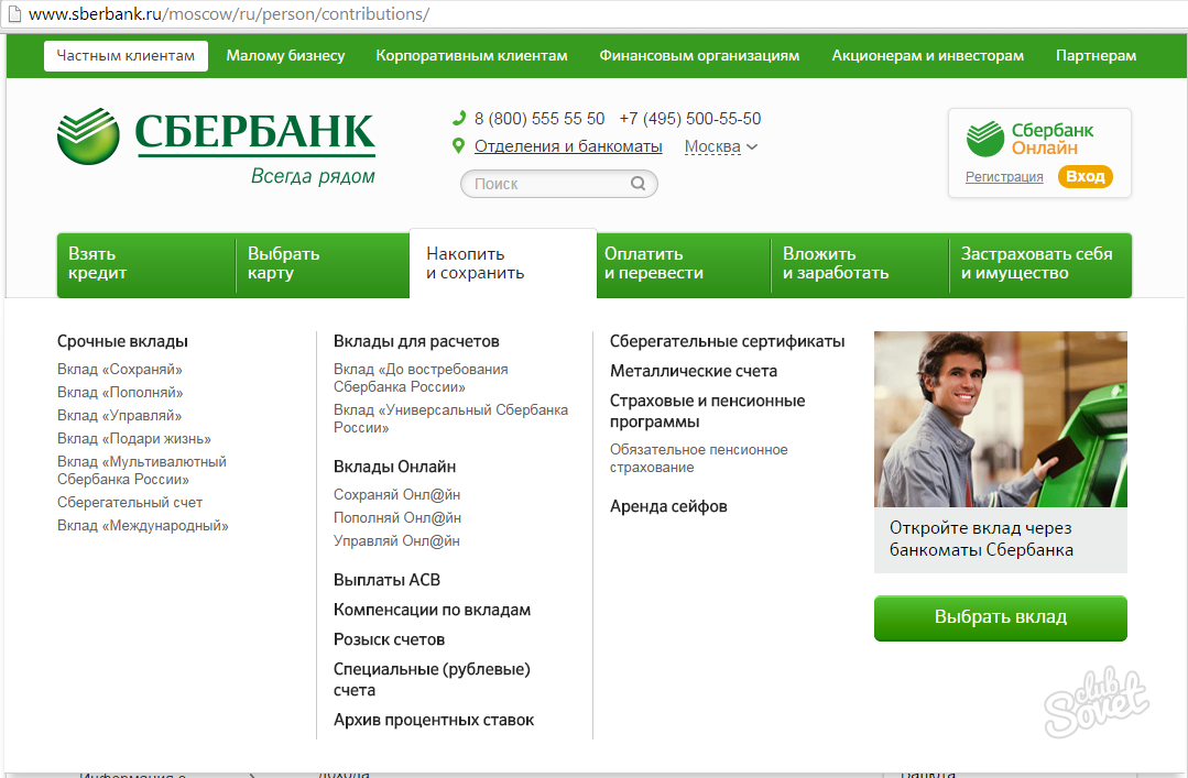 Sberbank contributions