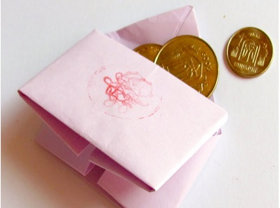 Фото как сделать кошелёк из бумаги
