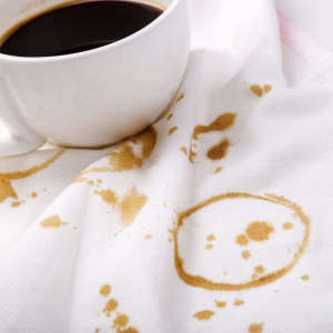 Фото как вывести пятно от кофе