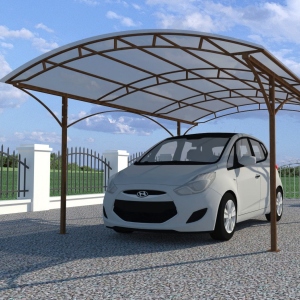 Stock Foto How to make a carport for cars