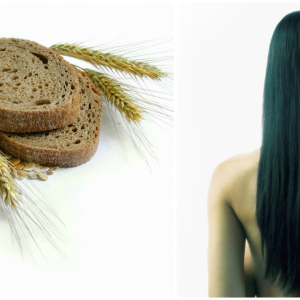 Stock Foto Rye bread hair