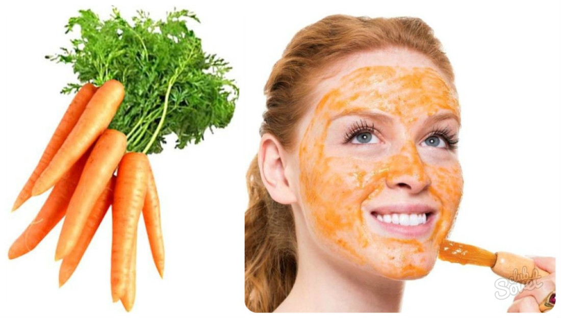 Máscara de cenoura rosto