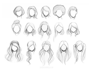 How to draw hair?