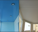 How to make a ceiling on the balcony