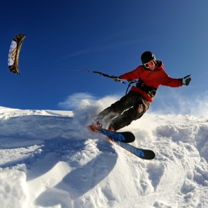 Foto, wie man den Start auf Schnee verbringen kann
