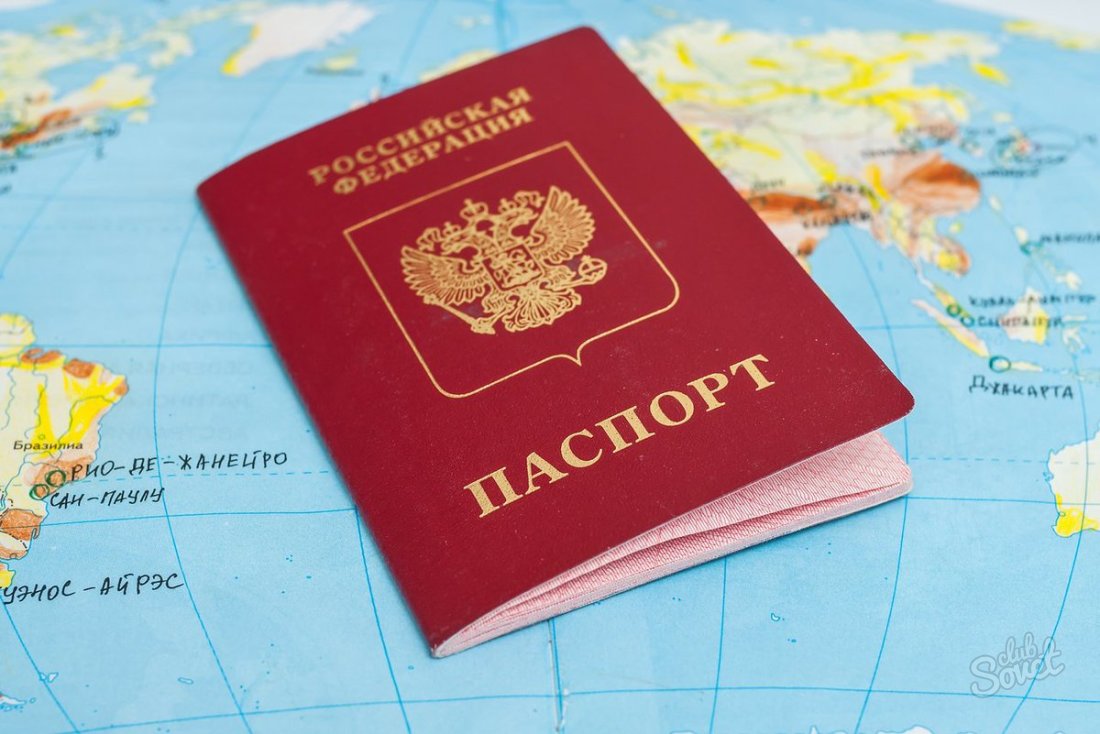Documentos para um passaporte de amostra antiga