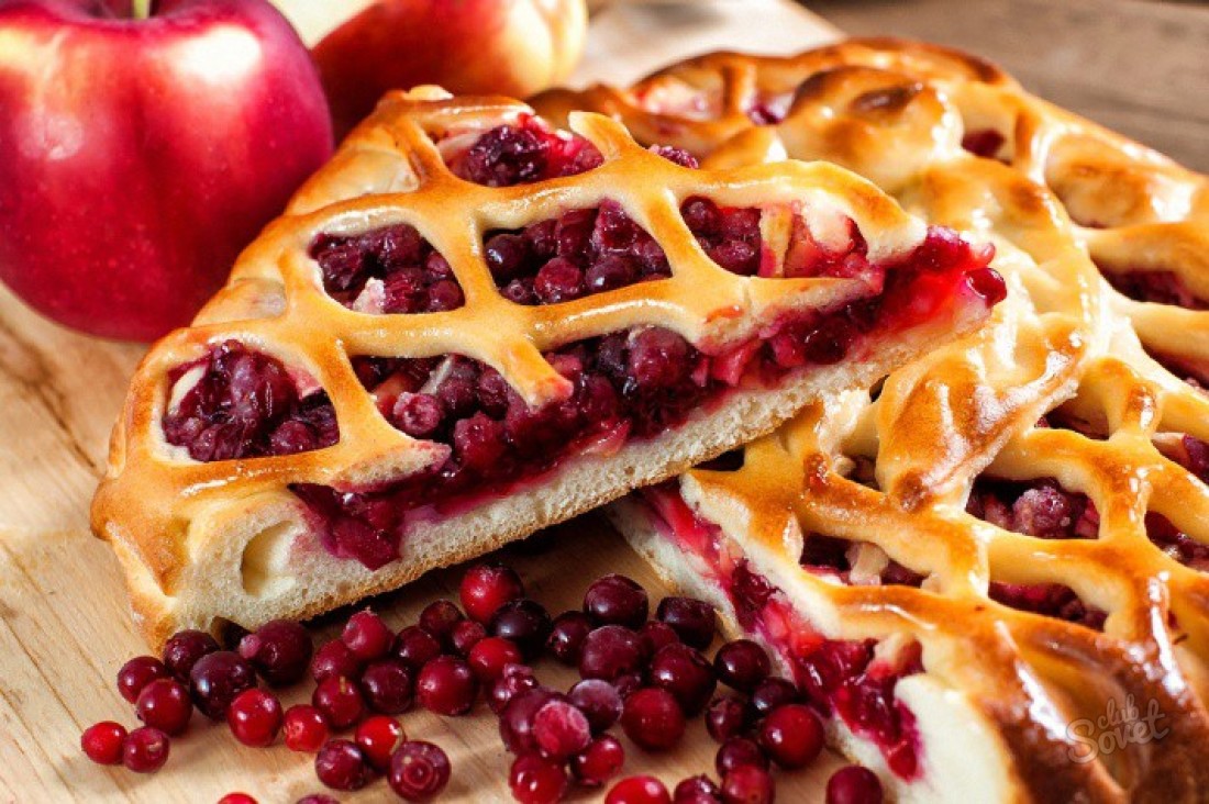 Pie with cranberries - recipe