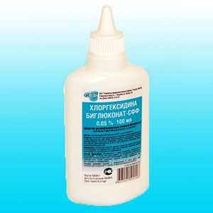 Chlorhexidine, instructions for use