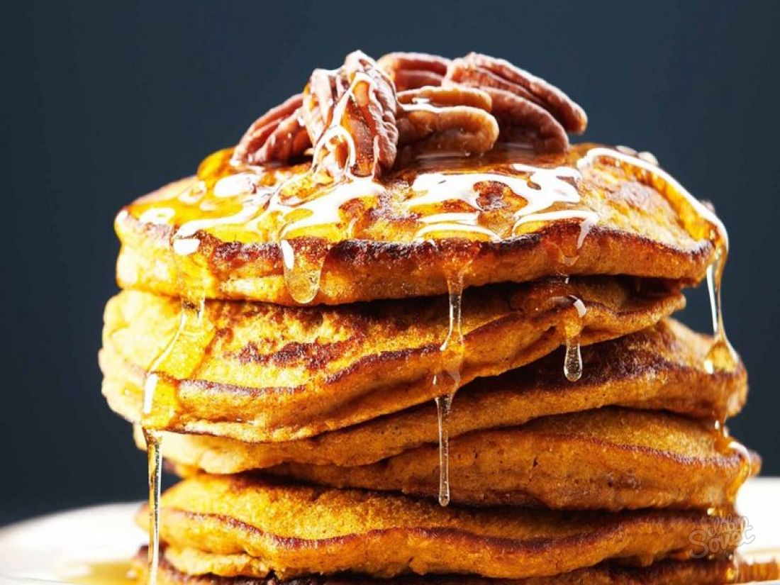 Pancakes da ricette di zucca veloci e gustosi