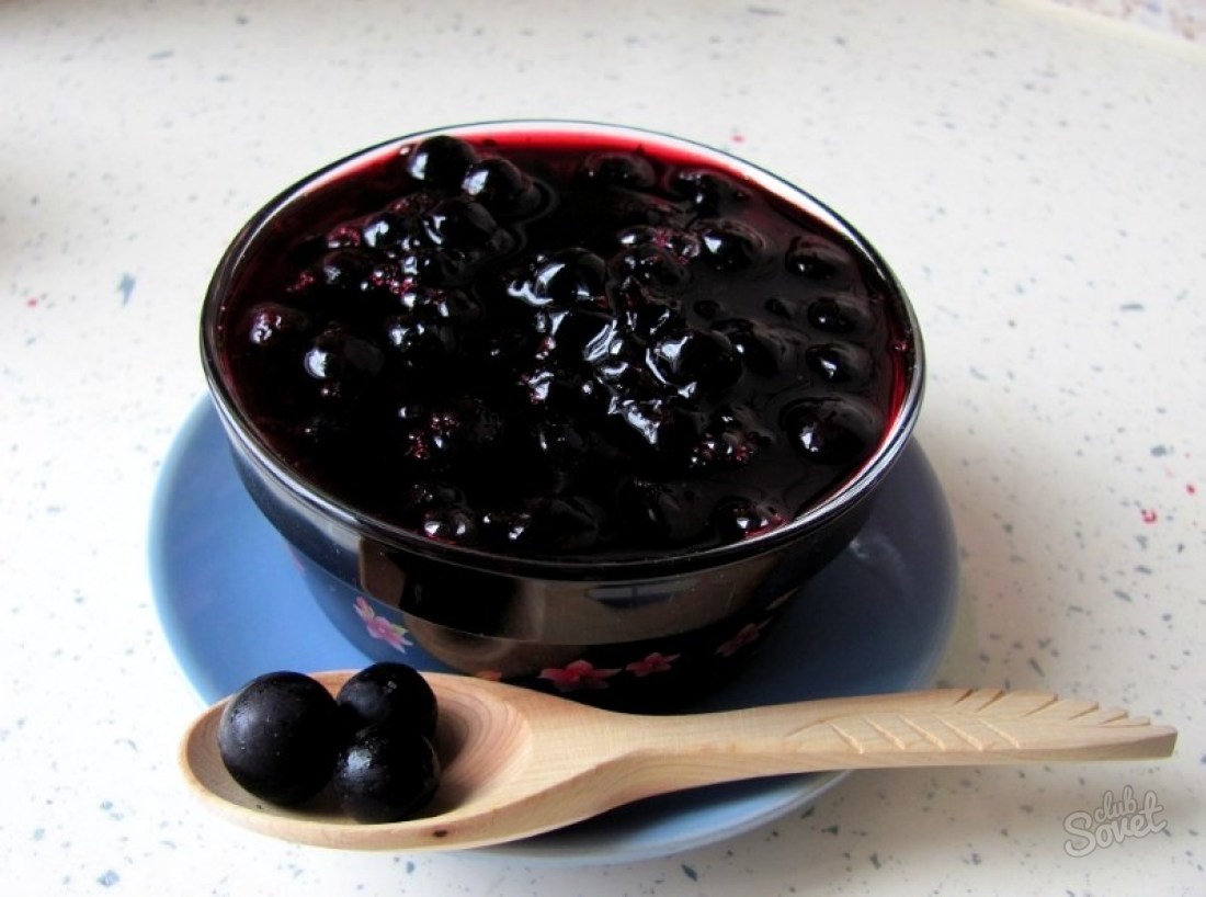 Jelly jam from black currant