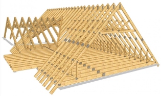 How to make roof frame