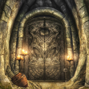 How to open the door in Skyrim