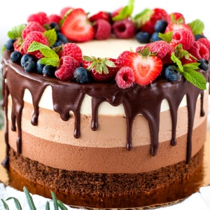 Фото торта Три чоколада - рецепт
