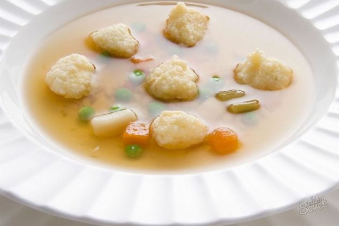 How to cook soup with dumplings