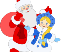 Hur man ritar Santa Claus och Snow Maiden