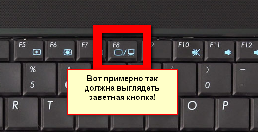 Вот-так-выглядит-кнопка-переключения-между-экраном-ноутбука-и-проектором-или-монитором
