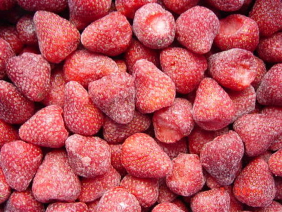 Comment geler les fraises droites