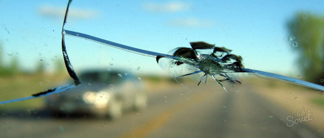 How to close the crack in the windshield