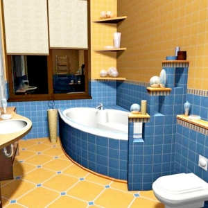 How to put a tile in the bathroom
