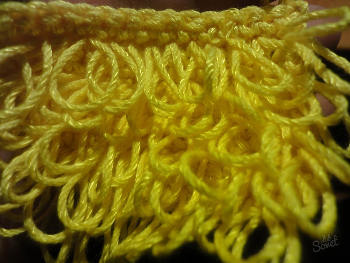 How to knit long loops
