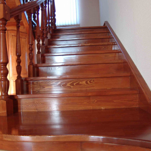 Photo how to make a wooden staircase