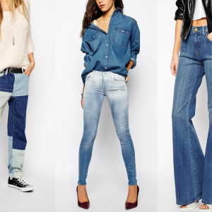Photo How to pick up jeans on the figure