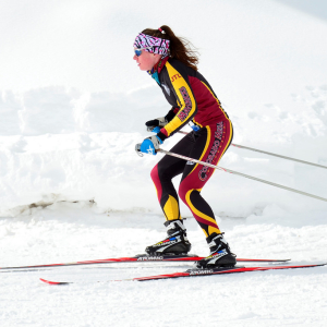 Fotografia de Stock Como escolher o esqui para o curso do patim