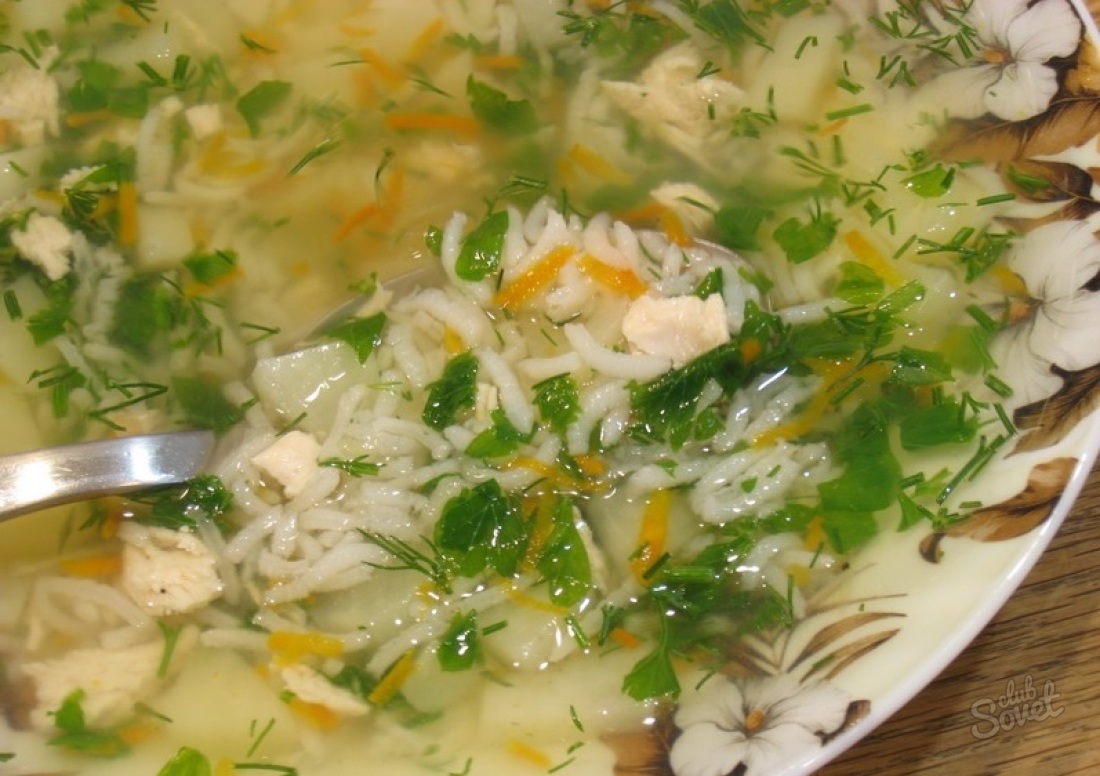 Как да се готви оризова супа