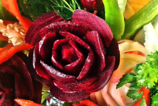 How to make a rose from beets