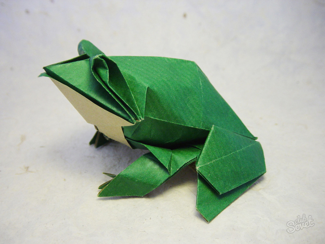 So machen Sie Origami-Frosch