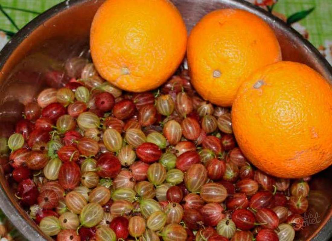 Конфитюр от цариградско грозде с портокали